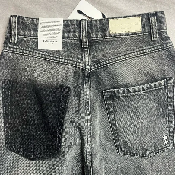 Icon Denim Medium Wash Grey Poppy Jeans Donna